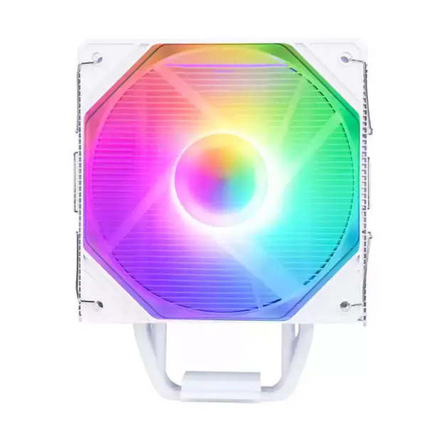 Sama White Rainbow Rgb Herní počítačové chlazení Chladič tepelné trubice Procesor Chlazení vzduchu Cpu Vzduchové chladiče se 4 měděnými trubkami