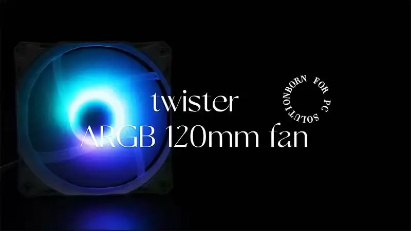 Sama Twister Argb Ventilátor počítačové skříně 120mm ventilátor chlazení procesoru pro herní skříň Pc