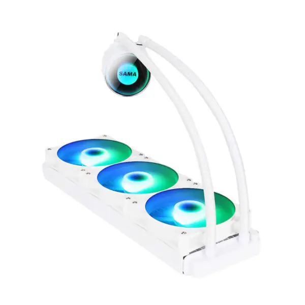 Sama Universal Intel Amd Argb White Heat Dissipation Cpu Aio Liquid Cooler Vodní chlazení Chladič Cpu pro herní počítač