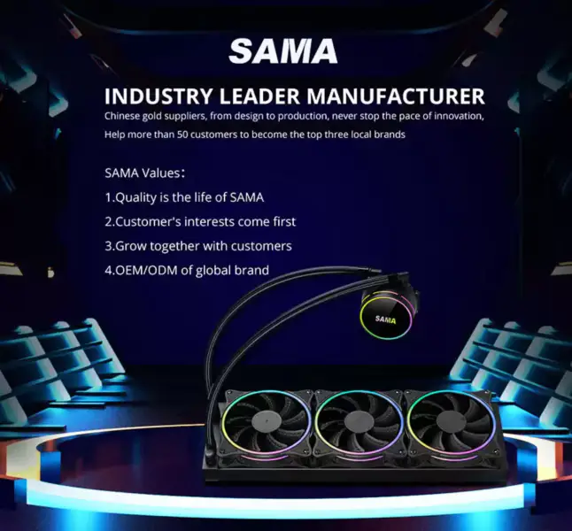 Sama Sada vodního chlazení Pc Gpu Cooler Black Liquid System Cpu Cooler 1700 pro procesory