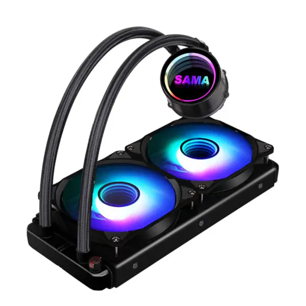Sama White Gpu Aio Am4 Cooler Cpu Vodní chlazení Ventilátor Liquid Custom Heatdink pro Cpus