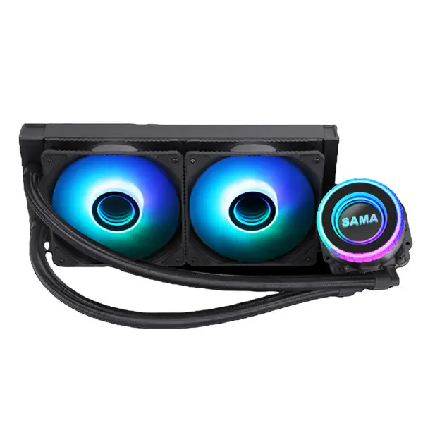 Sama 240mm chladič černý Pc Cpu vodní chlazení