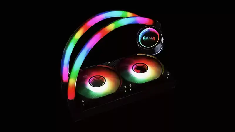 Sama přizpůsobené 120mm osvětlení RGB Liquid Aio Cooler Cpu Liquid Cooler Vodní chlazení Liquid Cooler pro PC