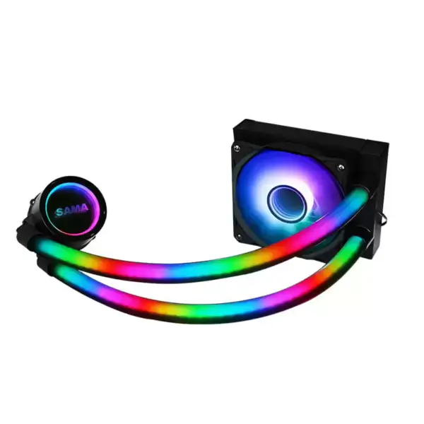 Sama přizpůsobené 120mm osvětlení RGB Liquid Aio Cooler Cpu Liquid Cooler Vodní chlazení Liquid Cooler pro PC