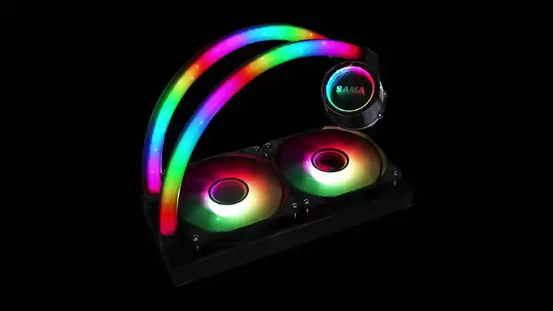 Sama přizpůsobené 240mm osvětlení RGB Liquid Aio Cooler Cpu Liquid Cooler Vodní chlazení Liquid Cooler pro PC