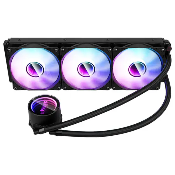 Sama Strong Functional Aio 360mm Pc Cooling Cpu Argb Liquid Cooler With Infinity Mirror Design