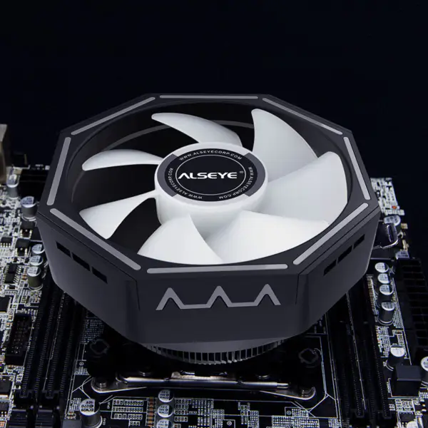 Alseye 120mm chladič Rgb chladicí ventilátor Cpu Cooler 775/115x/1200