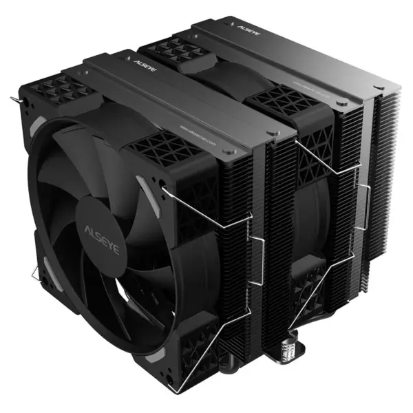 Alseye 120mm Pwm Dual Fan Cpu Cooler s vysoce výkonným ventilátorem Chlazení ventilátoru Pc