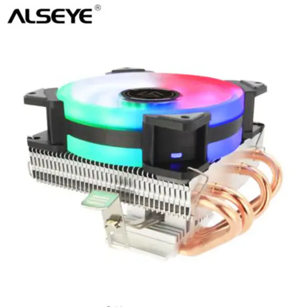 Alseye 2020 RGB Dc12v Tdp 120w Nejlepší chladič Pwm Chlazení PC skříně Cpu Cooler Fan se 4 trubkami