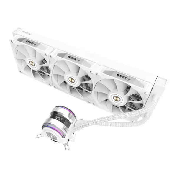 Alseye 2023 Newly I360 360mm Dual Pump Real Time Cpu gpu Status Display Liquid Cooler