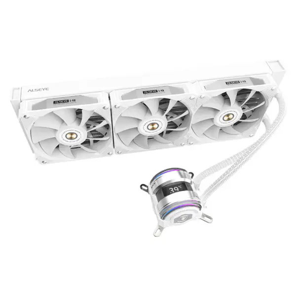 Alseye 2023 Newly I360 360mm Dual Pump Real Time Cpu gpu Status Display Liquid Cooler
