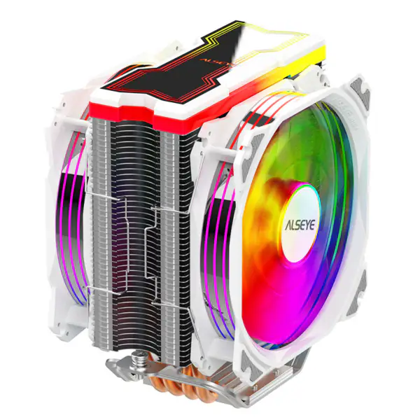 Alseye 4 Heat Pipe 120mm Sync Dual Fan Tower Argb Cpu Air Cooling Fan