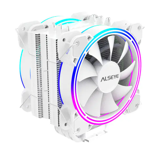Alseye 6pipes 120mm chladič s dvojitým ventilátorem Argb Cpu Fan Cooler