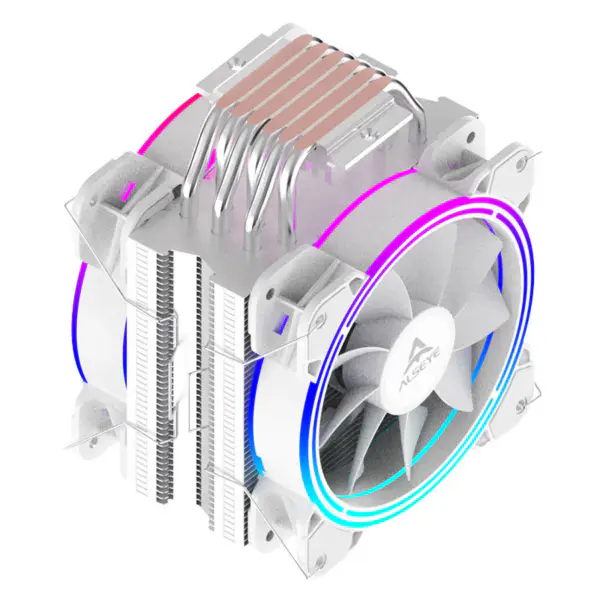 Alseye 6pipes 120mm chladič s dvojitým ventilátorem Argb Cpu Fan Cooler