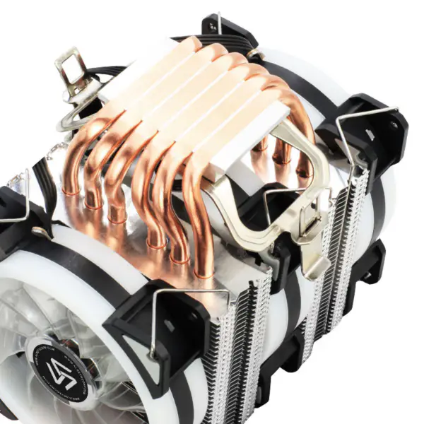Alseye 9cm ventilátor Cpu Cooler s 6 tepelnými trubicemi a Pwm ventilátorem pro chlazení šasi