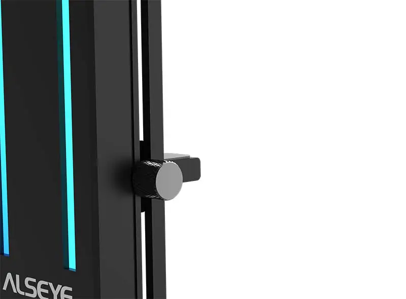 Alseye Accessory Aluminum Alloy Argb Gpu Support Bracket, univerzální černý držák grafické karty