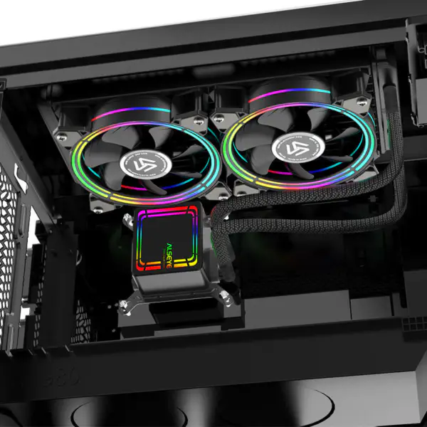 Alseye Aio Cpu Liquid Cooler, Lga 1700 Ready, 240mm chladič, dva 120mm Pwm ventilátory