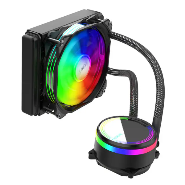 Alseye Argb Motherboard Sync Edition For Intel/amd 120 All-in-one Liquid Cooling System 1x 120mm Radiator Cpu Cooler