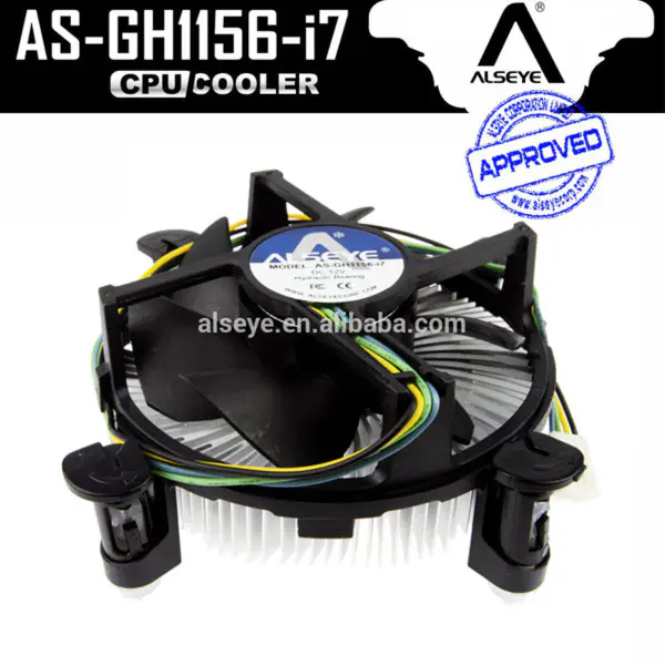 Alseye As-gh1156-i7 90mm chladič procesoru pro Lga 1155 I3/i5/i7 Lg