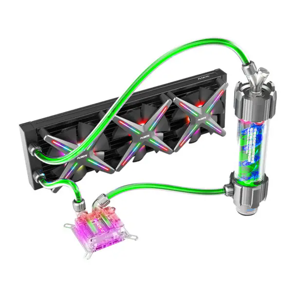 Alseye Nejlepší sada vodního chlazení 360 a 12V DC ventilátor pro PC skříň