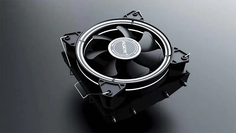 Alseye Cooler Cpu a Case Fan 120mm s RGB ventilátorem 120mm