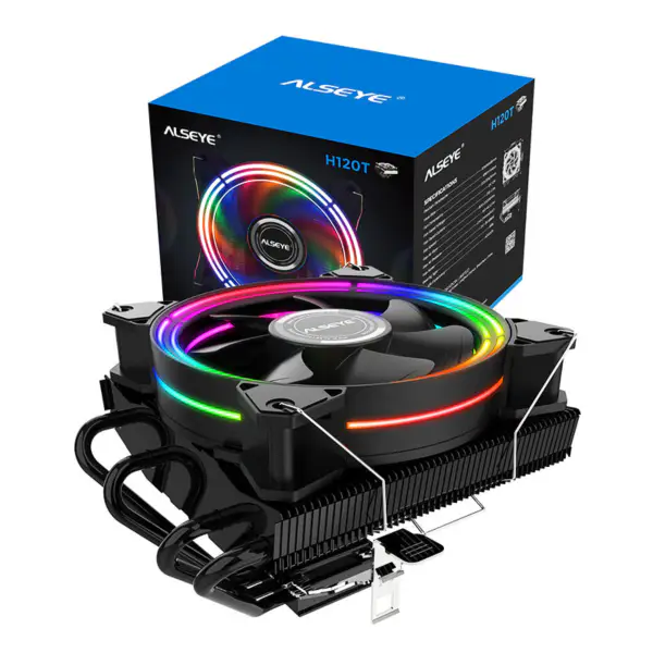 Alseye Cooler Cpu a Case Fan 120mm s RGB ventilátorem 120mm