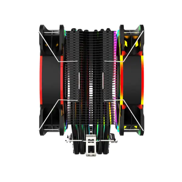 Alseye Cpu Cooler 4pin El Fans 6 Heatpipes Vysoce výkonný ventilátor procesoru pro Intel Amd