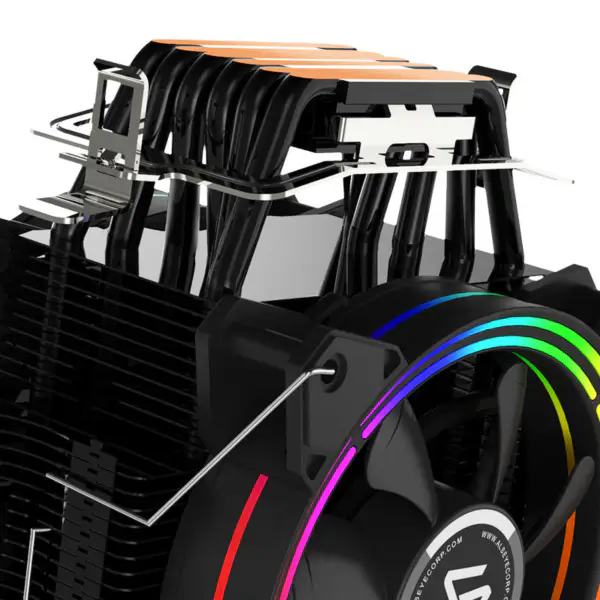 Alseye Cpu Cooler 4pin ventilátory 6 tepelných trubic Tdp 180w vysoce výkonný ventilátor procesoru pro Intel Amd