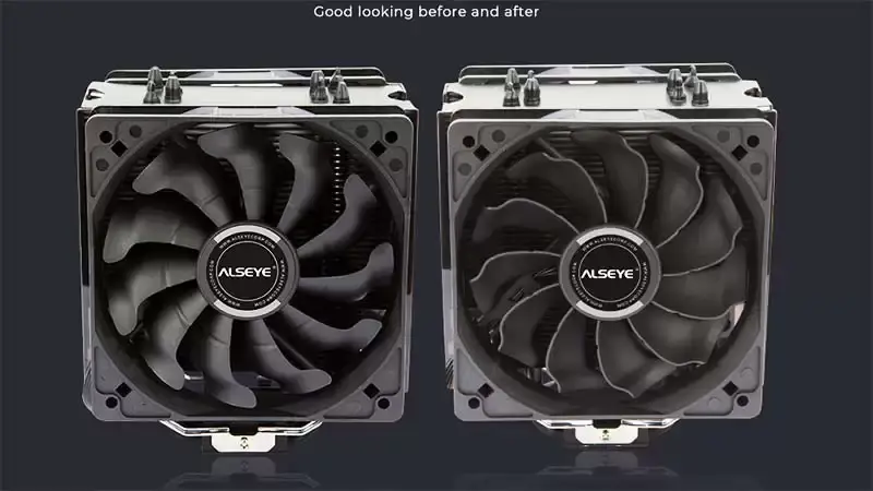 Alseye Cpu Cooler s nízkou hlučností 12v ventilátor 120mm a ventilátor chlazení PC 2000rpm Case Pc Gaming 2020