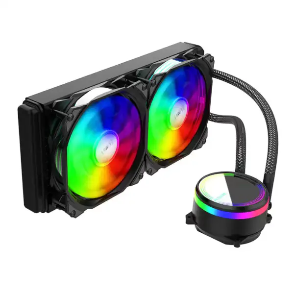 Alseye Cpu Water Cooler 12v Rgb Aio Cooler 240mm Cpu Liquid Cooler 2x120mm Rgb Fan