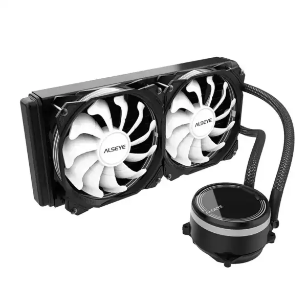 Alseye Cpu Water Cooler 12v Rgb Aio Cooler 240mm Cpu Liquid Cooler 2x120mm Rgb Fan