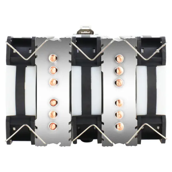 Alseye Dr-90 Cpu Cooler 6 tepelných trubek s RGB ventilátorem 4pin Pwm 90mm Cpu Fan pro počítač Lga775/115x/1366 Am2/am3/am4
