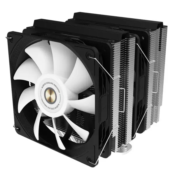 Alseye Dual Tower Cpu Cooler,250w Tdp,6 Heatpipes,120mm Argb Pwm Fan