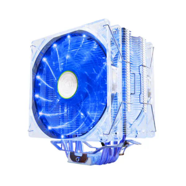 Chladič procesoru Alseye Eddy-120 Led se 4 tepelnými trubicemi a dvěma 120mm ventilátory Pwm pro procesory Intel a Amd