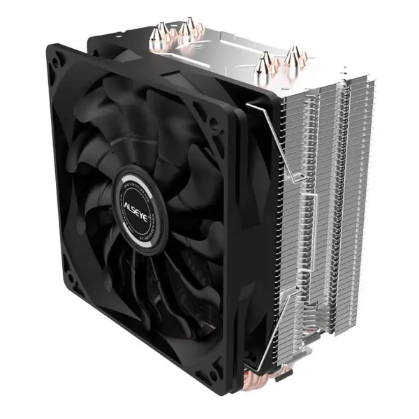 Alseye Herní chladič procesoru počítače Vzduchové chlazení Cpu Cooler 4 tepelné trubky 120mm Cpu Fan S120-1st