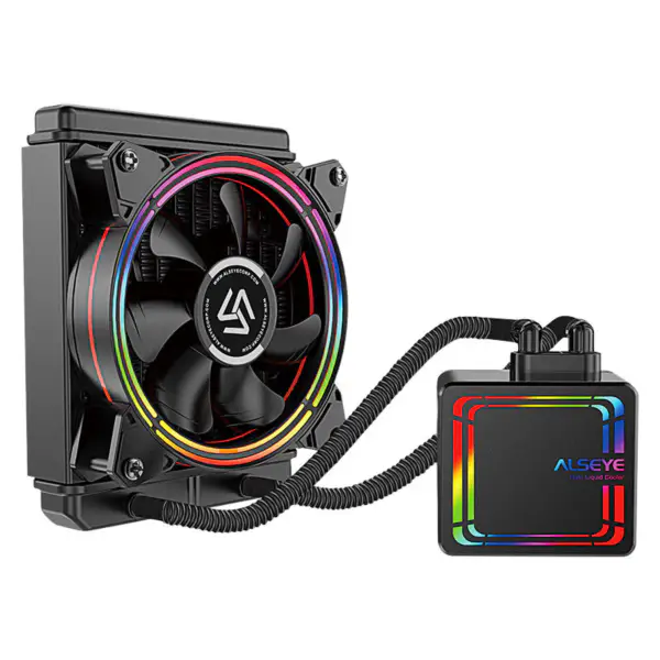 Alseye H120 Cpu Cooler Water Block 120mm Liquid Cooling Kit Vodní chladič pro počítač