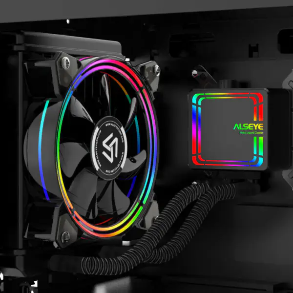 Alseye H120 Cpu Cooler Water Block 120mm Liquid Cooling Kit Vodní chladič pro počítač