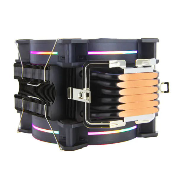 Alseye H120d Cpu Air Cooler Rgb Herní ventilátor do počítačové skříně 120mm s Pwm 4 pin 6 tepelných trubek Herní příslušenství