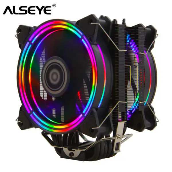 Alseye H120d Cpu Cooler Hot Selling Argb Lighting 120mm herní vzduchový chladič Měděná tepelná trubka