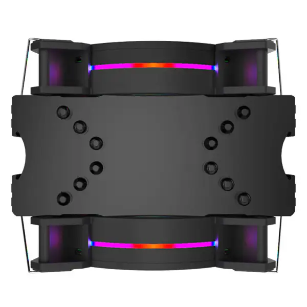 Alseye H120d Herní počítačový 120mm chladič procesoru s měděnou tepelnou trubicí a RGB ventilátorem