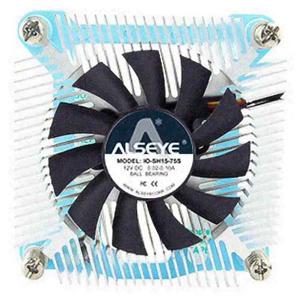 Alseye Io-sh15-65 Itx / Ops Hliníkový chladič Cpu Cooler, chladič ventilátoru 2500 ot/min 65mm chladicí ventilátor pro počítač