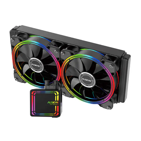 Alseye kapalinový chladič s ventilátory 120mm pro herní počítač s herní skříní