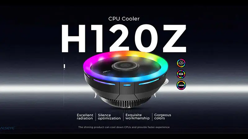 Alseye nízkoprofilový chladič procesoru Slim Cpu Cooler Cpu Cooler chladič Oem chladicí systém s led diodami