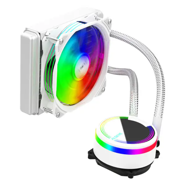 Alseye M120 White Frame Rgb Ventilátor vodního chlazení pro Lga 775/115x/1366/2011/am2/am3/am4