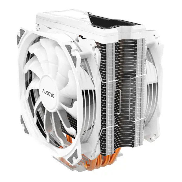 Alseye M120d 120mm Rgb Cpu Cooler Univerzální platformový chladič vzduchu s ventilátorem v bílé barvě skříně