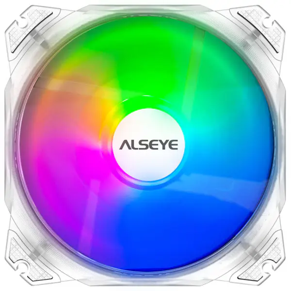Alseye M120p Kit Transparent Color Adjustable Rgb Lighting 4pin Pwm + 3pin Rgb Support Case Fan