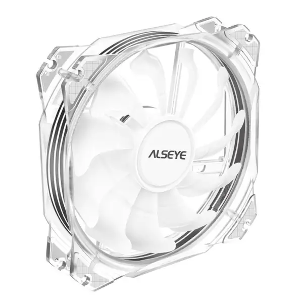 Alseye M120p Kit Transparent Color Adjustable Rgb Lighting 4pin Pwm + 3pin Rgb Support Case Fan