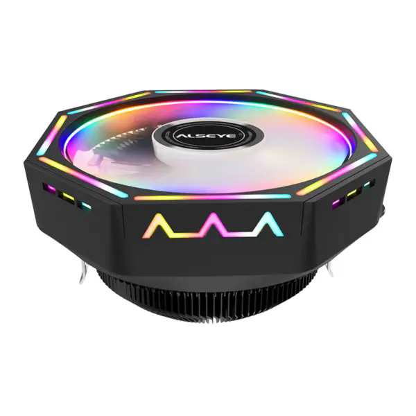 Chladič procesoru Alseye O120z Plus se 4pinovým Pwm konektorem a RGB osvětlením pro herní počítačové skříně