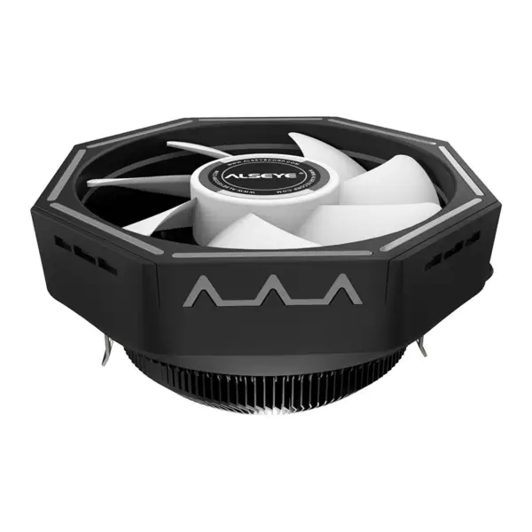 Chladič procesoru Alseye O120z Plus se 4pinovým Pwm konektorem a RGB osvětlením pro herní počítačové skříně