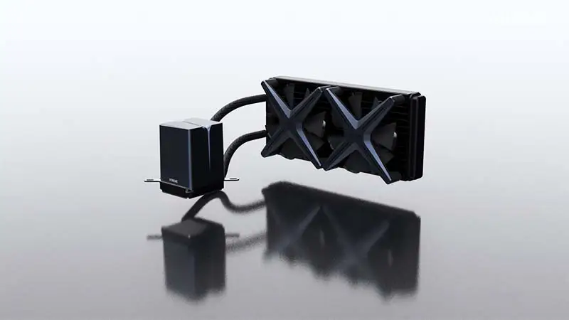 Alseye Pc chladič 240mm se 120mm ventilátory 4 Pin pro počítačové skříně Computer